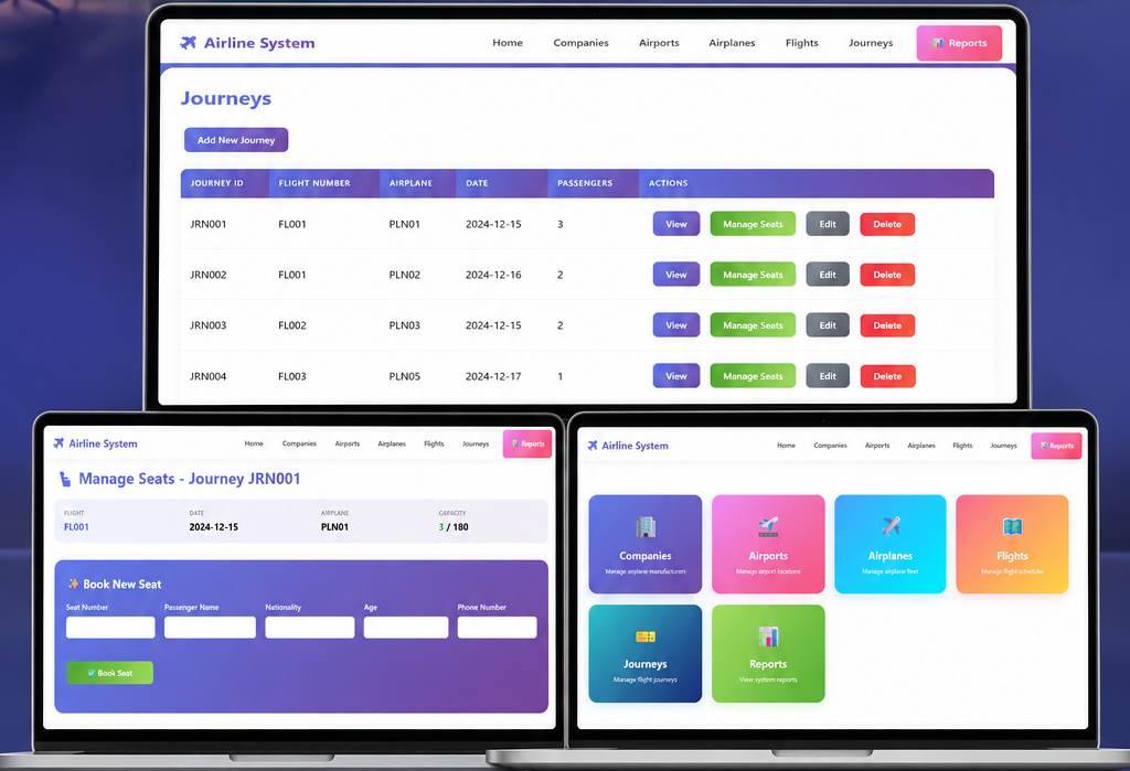 Airline Management System screenshot