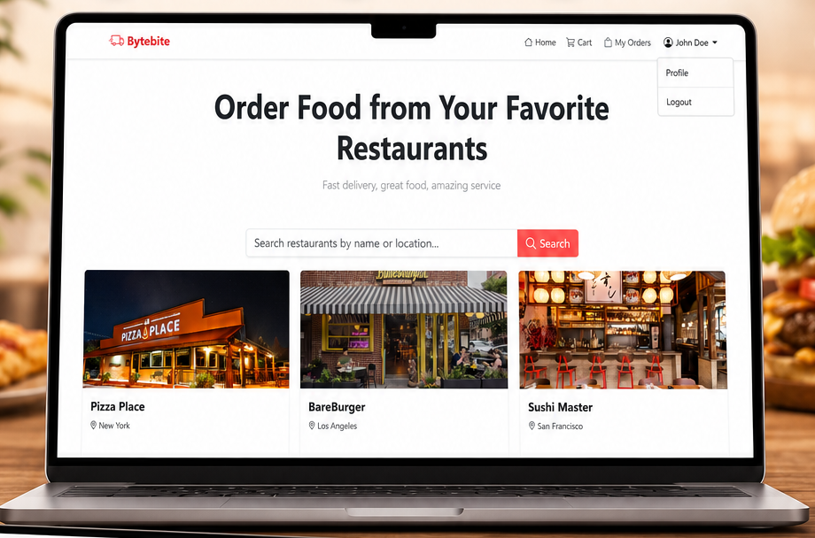 Food Delivery System screenshot