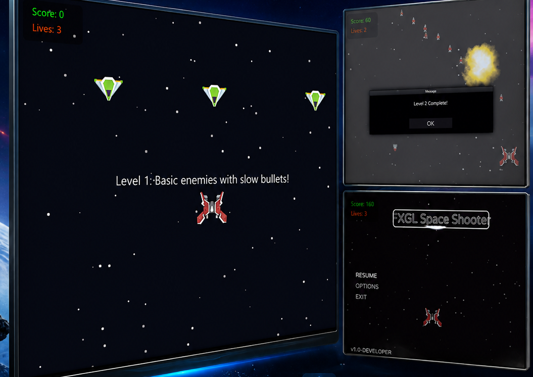 Space Shooter game screenshot